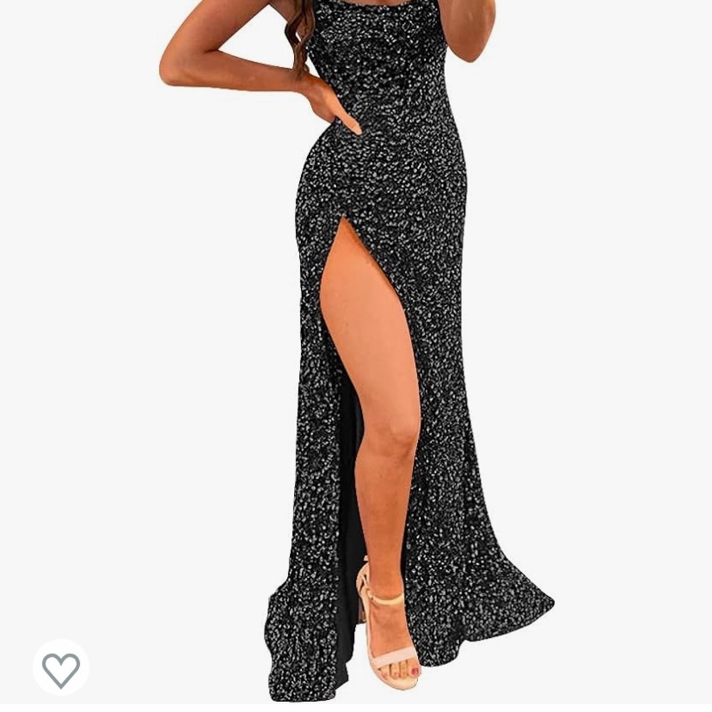 Black Sequin Prom Dress (OPEN FOR NEGOTIATION)
